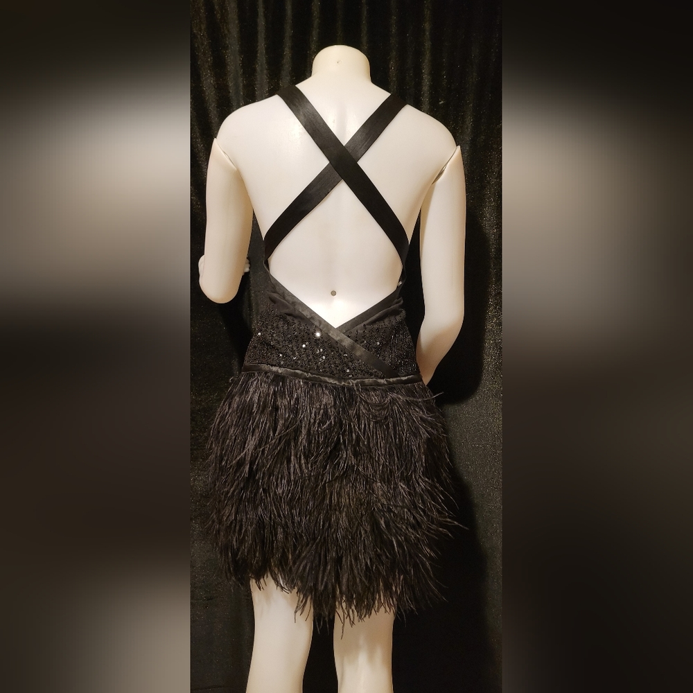 Bebe sequin feather party dress - Picture 6 of 14